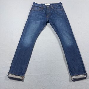 Kaihara‎ Gap Jeans Men 31x30 Fits 30x32  Japanese Selvedge Denim Button Fly Slim